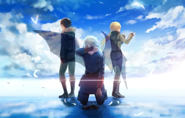 Аниме, арт, Aldnoah Zero, Слейн, Инахо, Аселум, Альдноа зеро