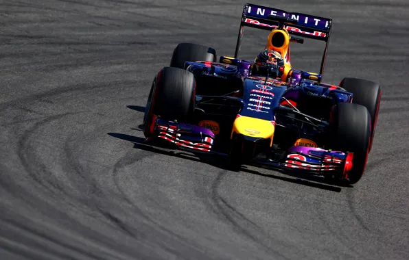 Картинка Поворот, Formula 1, Red Bull, Vettel