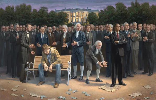 Картинка вашингтон, белый дом, lincoln, авраам линкольн, barack obama, джордж бушgeorge bush, барак обама, америки