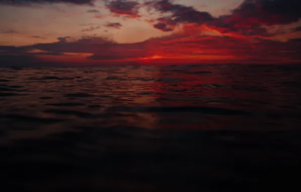 Nature, Clouds, Sky, Water, Evening, Ocean, Sun Goes Down, Ryan Loughlin
