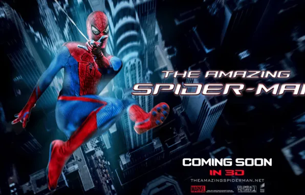 City, город, spider, the, man, amazing, spider man