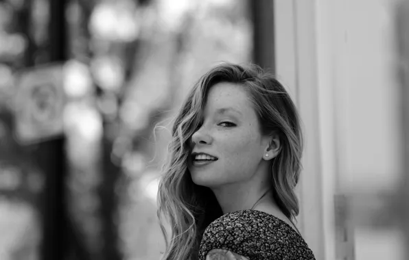 Girl, blouse, woman, smile, beautiful, model, pretty, tattoo