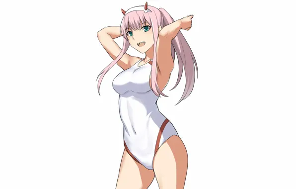 Girl, sexy, pink hair, long hair, boobs, anime, beautiful, pretty