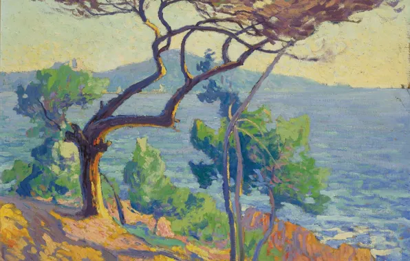 Пейзаж, картина, 1912, Paul Madeline, Красные Скалы, Пол Медлин