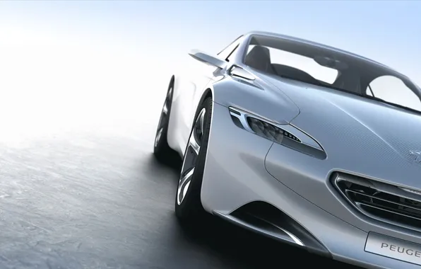 Concept, будущее, фара, Peugeot, автомобиль, пежо, SR1
