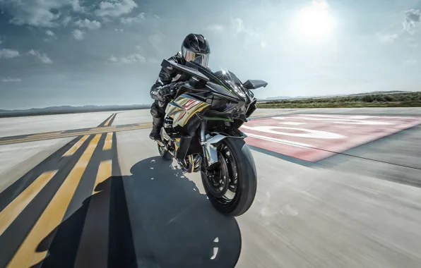 Kawasaki, moto, bike, power, motorcycle, speed, track, Ninja