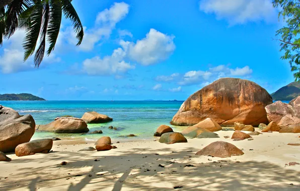 Картинка природа, океан, отдых, relax, Сейшелы, экзотика, Seychelles