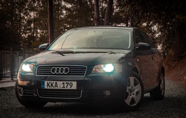 Audi, black, audi a3