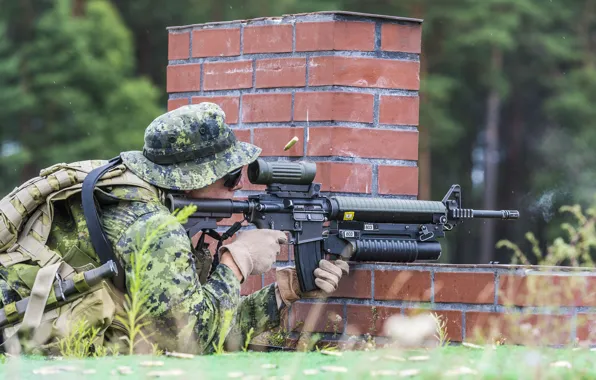 Картинка оружие, солдат, Canadian Army
