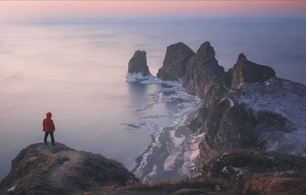 Пейзаж, горы, природа, красота, Russia, Японское море, Приморье