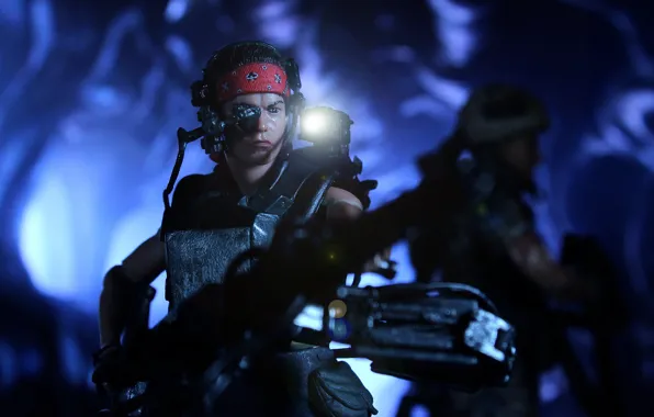 Игрушка, чужие, солдат, Aliens, Vasquez