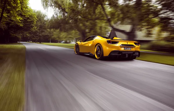 Картинка дорога, скорость, Ferrari, supercar, феррари, road, speed, Spider