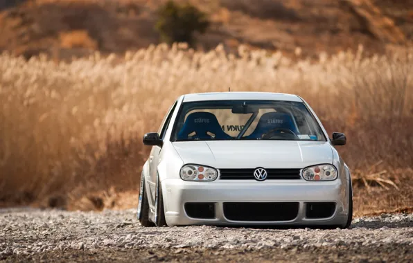 Картинка Volkswagen, R32, Golf, Stance, Works