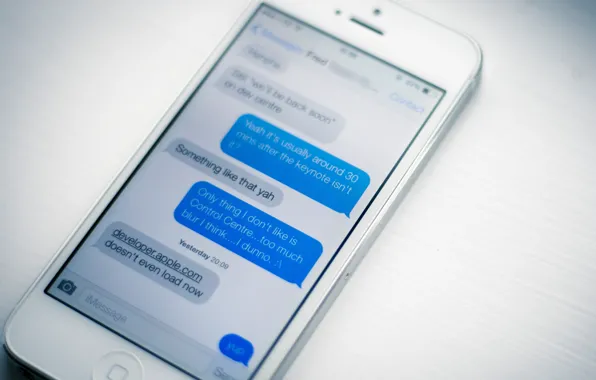 Белый, iPhone, яблоко