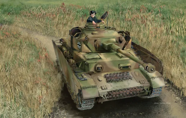 Германия, Танк, Pz. IV, Бронетехника