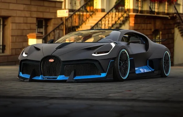 Рендеринг, Bugatti, суперкар, 2018, гиперкар, Rostislav Prokop, by Rostislav Prokop, Divo