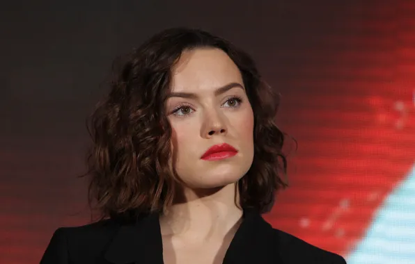 Картинка портрет, макияж, актриса, брюнетка, прическа, красотка, Daisy Ridley, Дэйзи Ридли