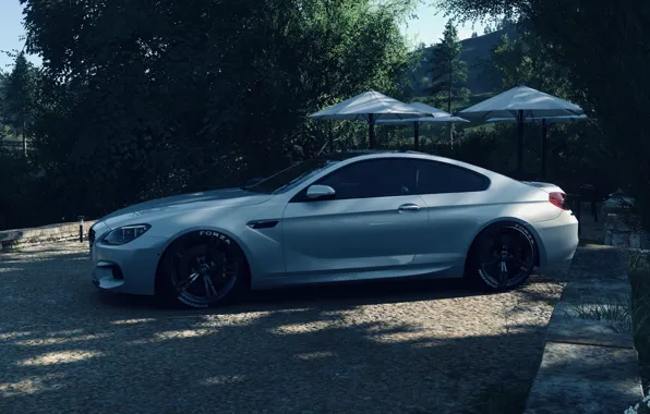 HDR, BMW, Coupe, Game, Trees, BMW M6 Coupe, UHD, Shade