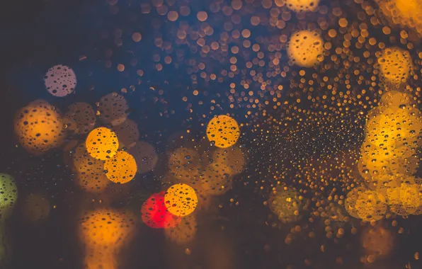 Lights, water, drops, globes