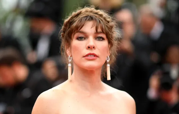Взгляд, макияж, актриса, Милла Йовович, Milla Jovovich, hair