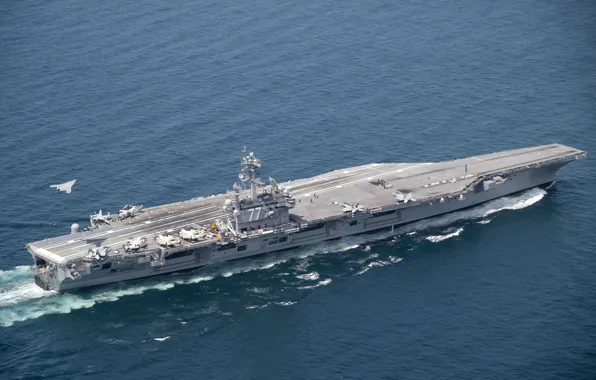 Авианосец, БПЛА, X-47B, George H.W. Bush, CVN 77, Ударный БПЛА