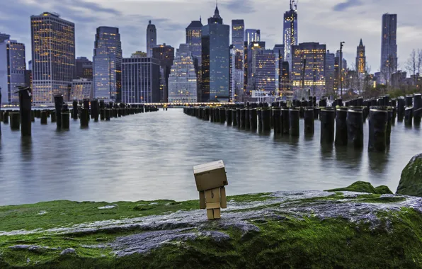 Картинка город, коробка, небоскребы, USA, америка, сша, New York City, нью йорк