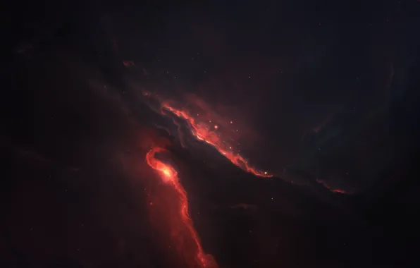 Звезды, Космос, Туманность, Fantasy, Арт, Stars, Space, Art