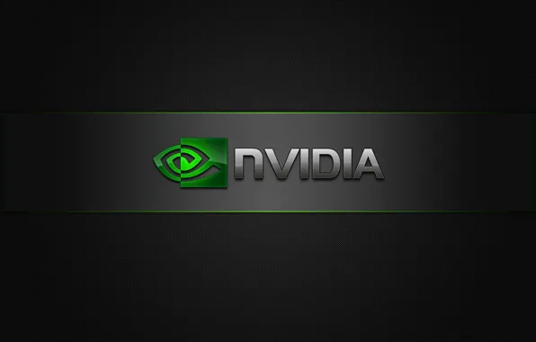 Картинка green, Nvidia, black, Logo