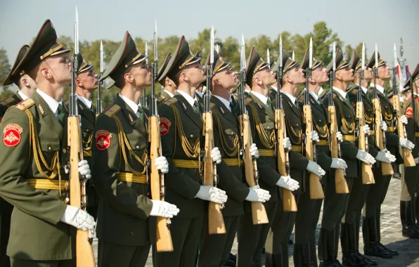 Солдаты, Россия, бойцы, войска, винтовки, гордость, честь, СКС