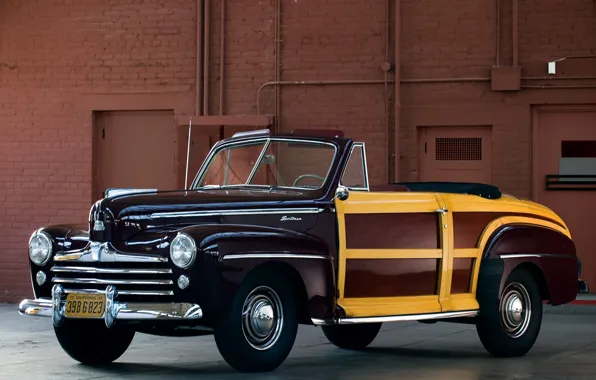 Картинка car, Ford, автомобиль, classic, Super, 1948, Convertible, Deluxe
