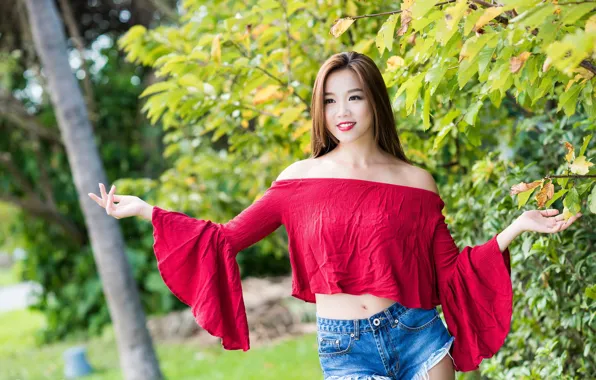 Картинка лето, девушка, азиатка