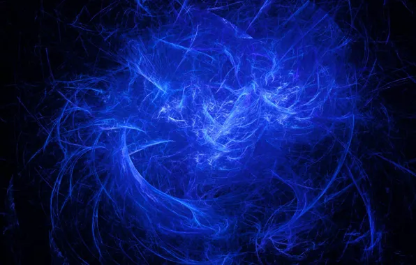 Картинка космос, лучи, свет, линии, туманность