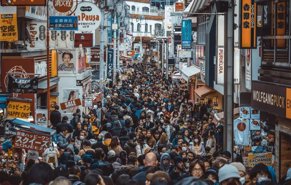 Картинка город, люди, Tokyo