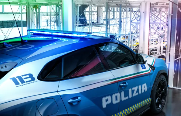 Lamborghini, close-up, Urus, Lamborghini Urus Performante Polizia