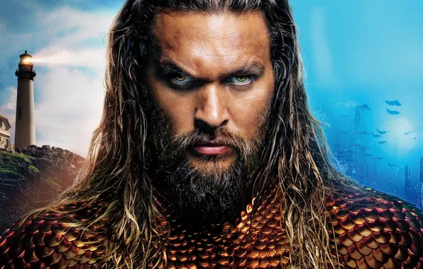 Постер, комикс, DC Comics, Aquaman, Jason Momoa, Джейсон Момоа, Аквамен