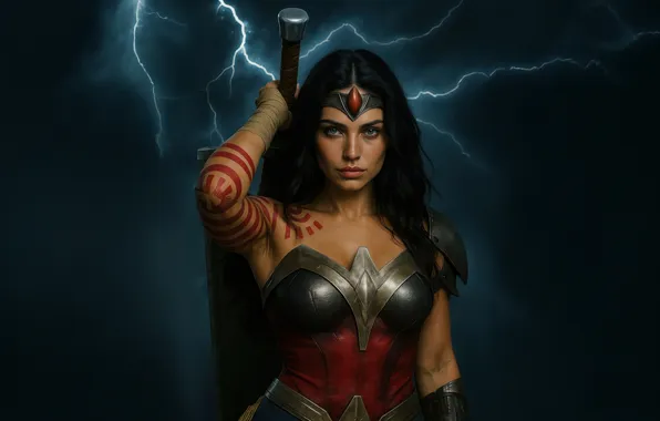 Woman, amazon, princess, warrior, wonder