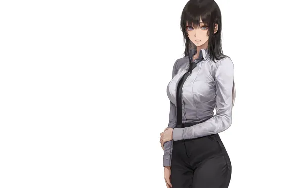 Girl, sexy, boobs, anime, pretty, breasts, Chainsaw, Formal