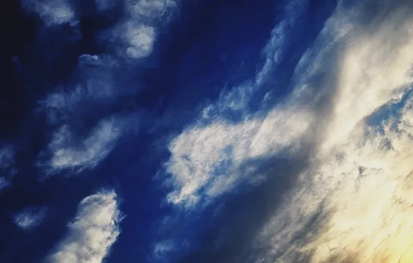 Sky, sunset, blue, cloud, beautiful, Suhart, nauture