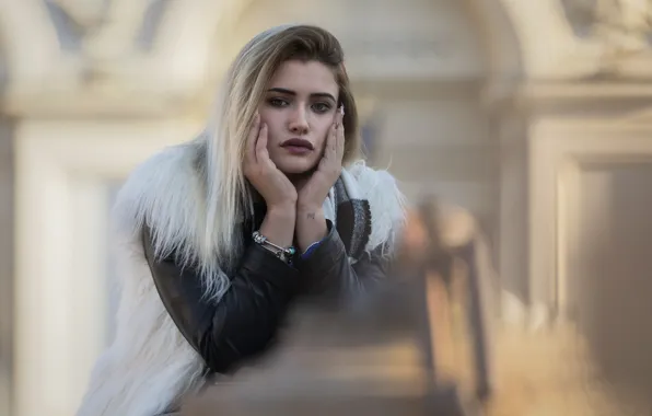 Взгляд, лицо, фон, модель, Ilaria
