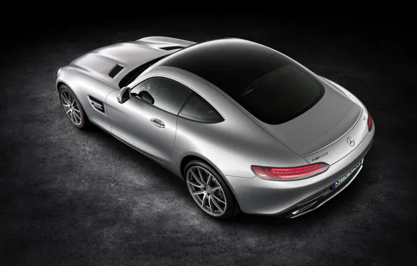 Картинка silver, mercedes benz, coupe, 2015, amg gt