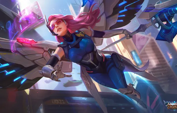 Девушка, летит, Mobile Legends Bang Bang