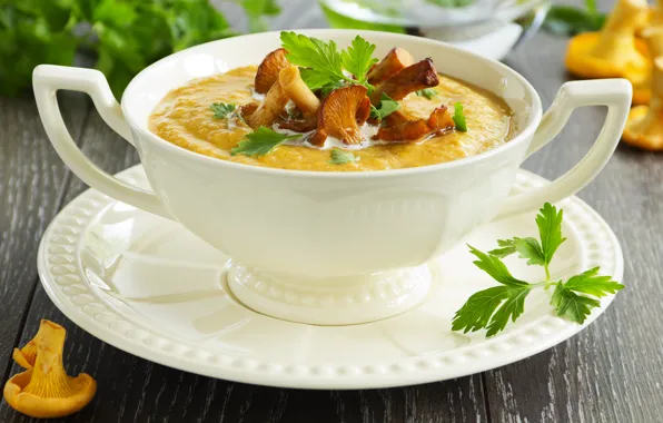 Mushroom, soup, первое блюдо, the first dish, mashed potatoes, грибной, суп пюре