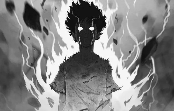 Сила, парень, манга, Mob Psycho 100, Кагеяма Шигео, Моб психо 100