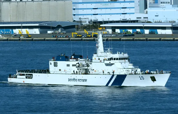 Патрульный корабль, визит в Японию, Береговой Охраны Индии, ICGS Shaunak