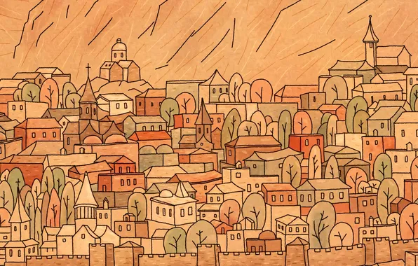 Город, дома, домики, VLADSTUDIO