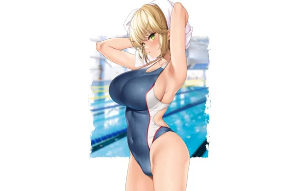 Girl, hot, sexy, ass, boobs, anime, pretty, hair