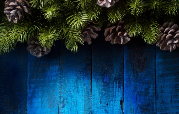 Картинка украшения, елка, Новый Год, Рождество, happy, Christmas, vintage, шишки