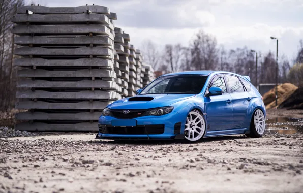 Картинка Subaru, Impreza, WRX, Blue, STI, 4-Boxer