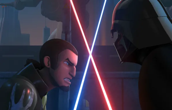 Darth Vader, герои, animated series, Star Wars Rebels, Звездные войны Повстанцы, Kanan Jarrus