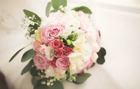 Розы, букет, beautiful, Roses, шикарный, Bouquets, Eustoma